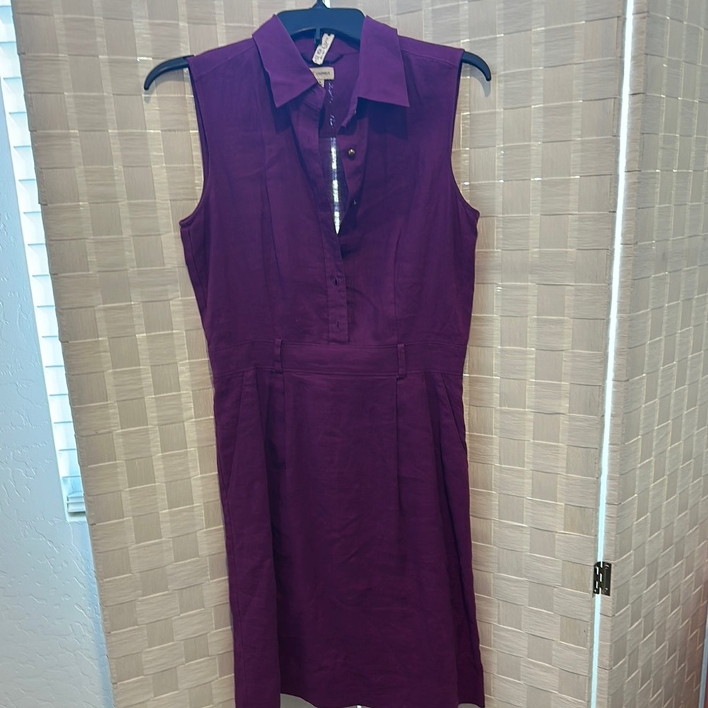 Sleeveless Purple Dress